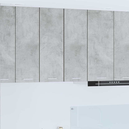 Závěsná Skříňka 2 Pcs Betonová Šedá A Bílá Kompozitní Dřevo