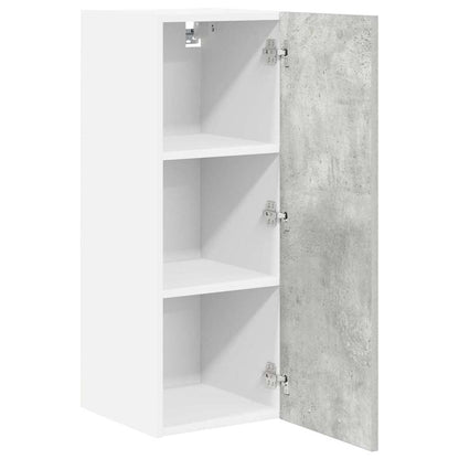 Závěsná Skříňka 2 Pcs Betonová Šedá A Bílá Kompozitní Dřevo