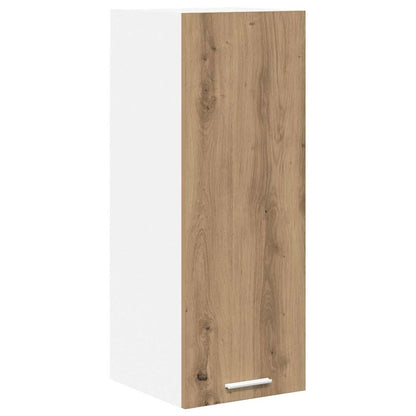 Závěsná Skříňka 2 Pcs Ťuhýk Dub A Bílá Kompozitní Dřevo