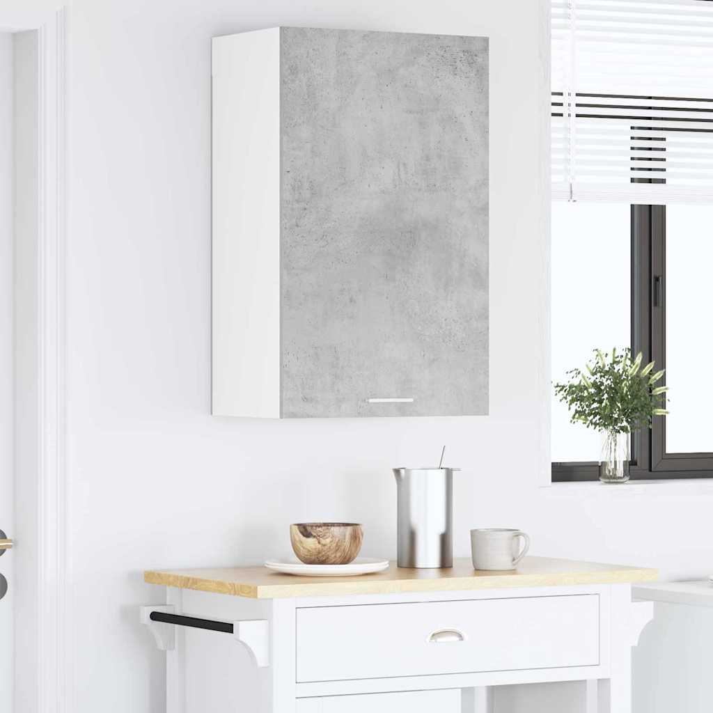 Závěsná Skříňka Betonová Šedá A Bílá 50 X 31 X 80 Cm