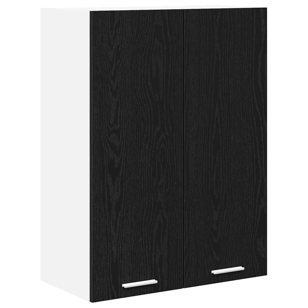 Závěsná Skříňka Černý Dub 60 X 31 X 80 Cm Kompozitní Dřevo