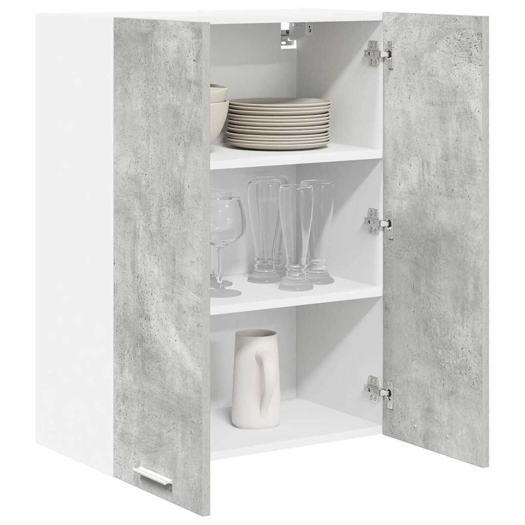 Závěsná Skříňka Betonově Šedá 60 X 31 X 80 Cm Kompozitní Dřevo