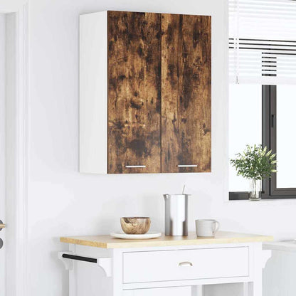 Závěsná Skříňka Kouřový Dub 60 X 31 X 80 Cm Kompozitní Dřevo