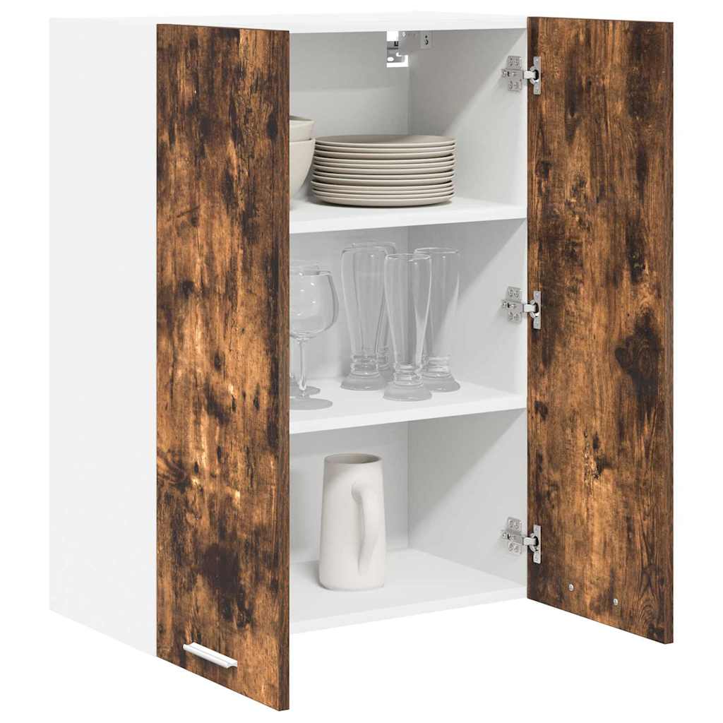 Závěsná Skříňka Kouřový Dub 60 X 31 X 80 Cm Kompozitní Dřevo