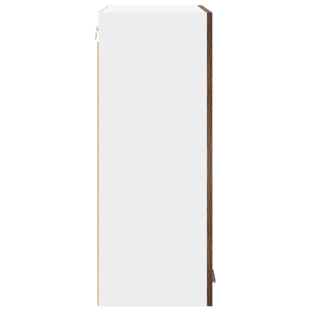 Závěsná Skříňka Kouřový Dub 60 X 31 X 80 Cm Kompozitní Dřevo