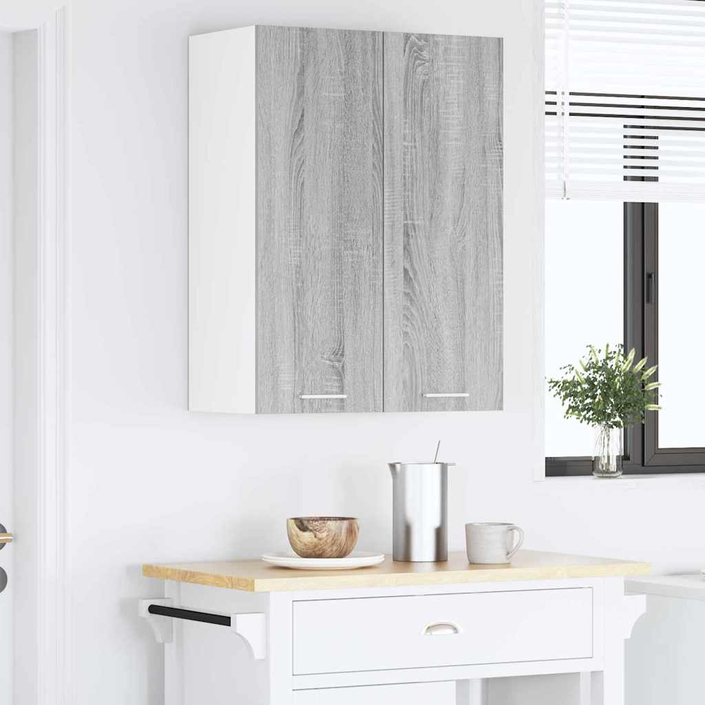 Závěsná Skříňka Šedá Sonoma 60 X 31 X 80 Cm Kompozitní Dřevo
