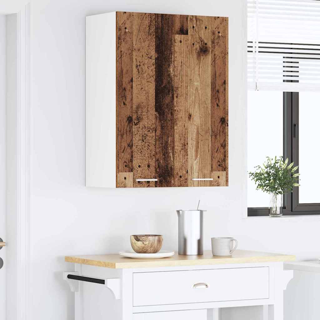 Závěsná Skříňka Staré Dřevo 60 X 31 X 80 Cm Kompozitní Dřevo