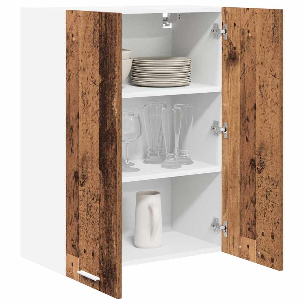 Závěsná Skříňka Staré Dřevo 60 X 31 X 80 Cm Kompozitní Dřevo