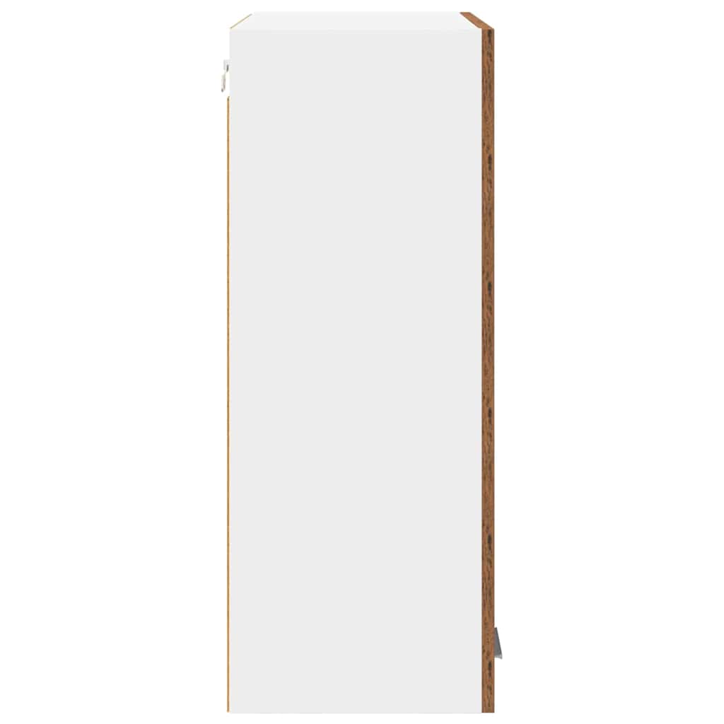 Závěsná Skříňka Staré Dřevo 60 X 31 X 80 Cm Kompozitní Dřevo