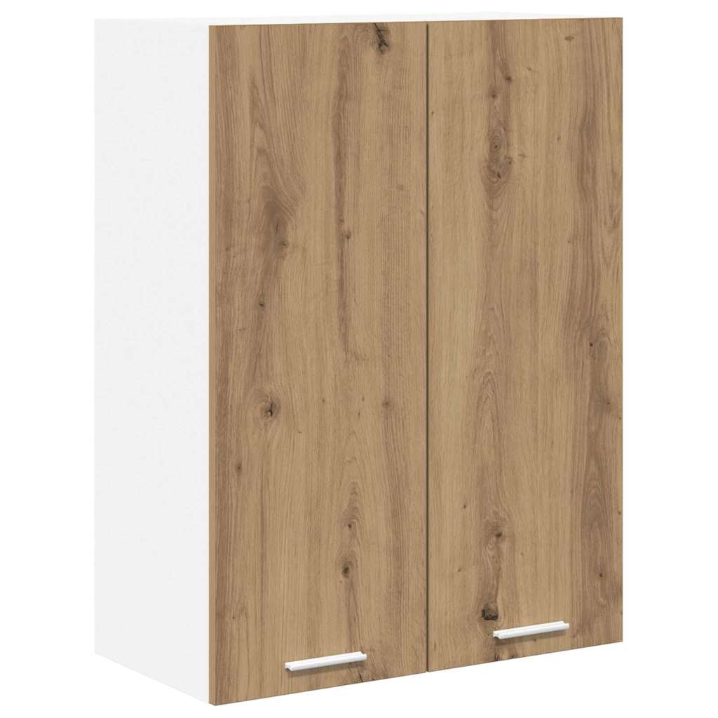 Závěsná Skříňka Artisanový Dub 60 X 31 X 80 Cm Kompozitní Dřevo