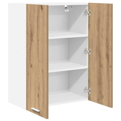 Závěsná Skříňka Artisanový Dub 60 X 31 X 80 Cm Kompozitní Dřevo