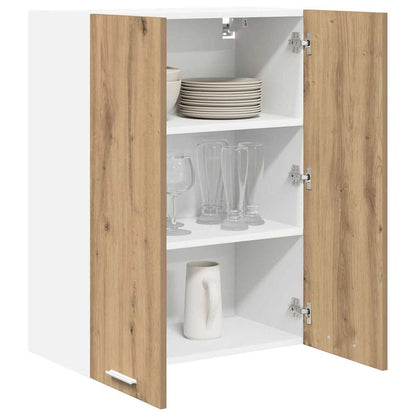 Závěsná Skříňka Artisanový Dub 60 X 31 X 80 Cm Kompozitní Dřevo