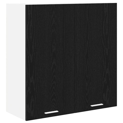Závěsná Skříňka Černý Dub 80 X 31 X 80 Cm Kompozitní Dřevo
