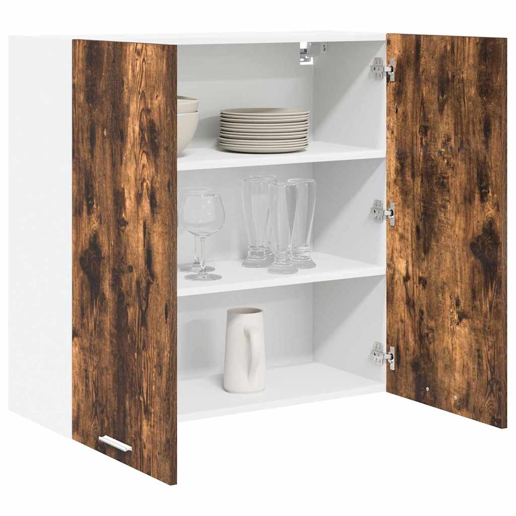 Závěsná Skříňka Kouřový Dub 80 X 31 X 80 Cm Kompozitní Dřevo