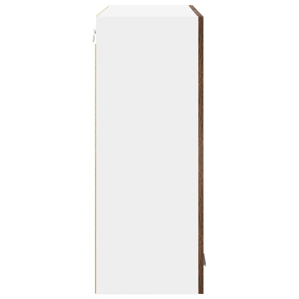 Závěsná Skříňka Kouřový Dub 80 X 31 X 80 Cm Kompozitní Dřevo