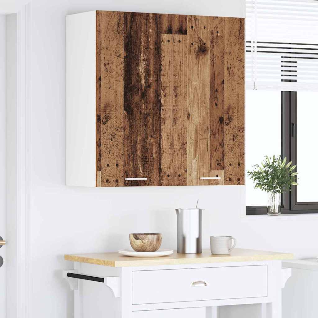 Závěsná Skříňka Staré Dřevo 80 X 31 X 80 Cm Kompozitní Dřevo