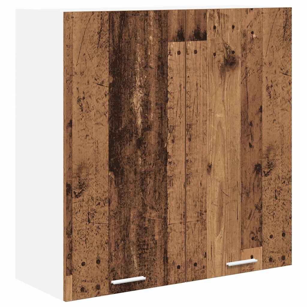 Závěsná Skříňka Staré Dřevo 80 X 31 X 80 Cm Kompozitní Dřevo
