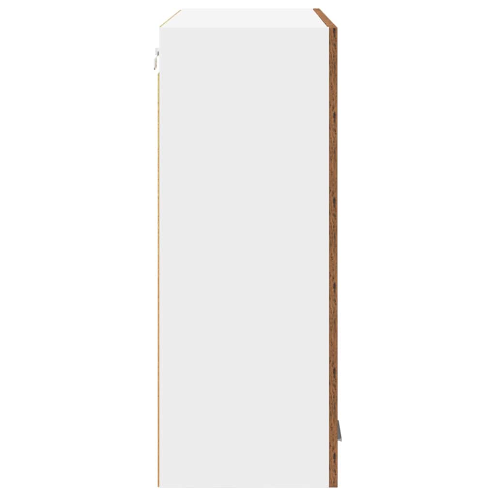 Závěsná Skříňka Staré Dřevo 80 X 31 X 80 Cm Kompozitní Dřevo