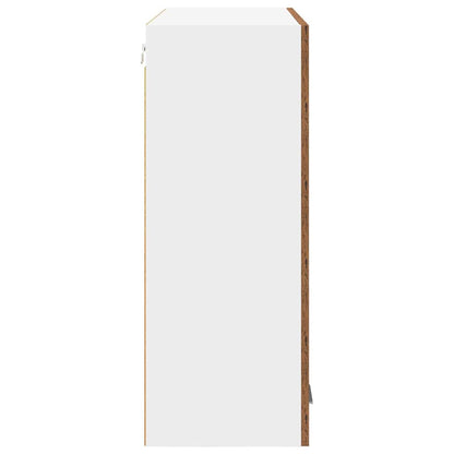 Závěsná Skříňka Staré Dřevo 80 X 31 X 80 Cm Kompozitní Dřevo