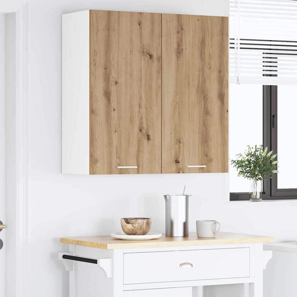 Závěsná Skříňka Artisanový Dub 80 X 31 X 80 Cm Kompozitní Dřevo