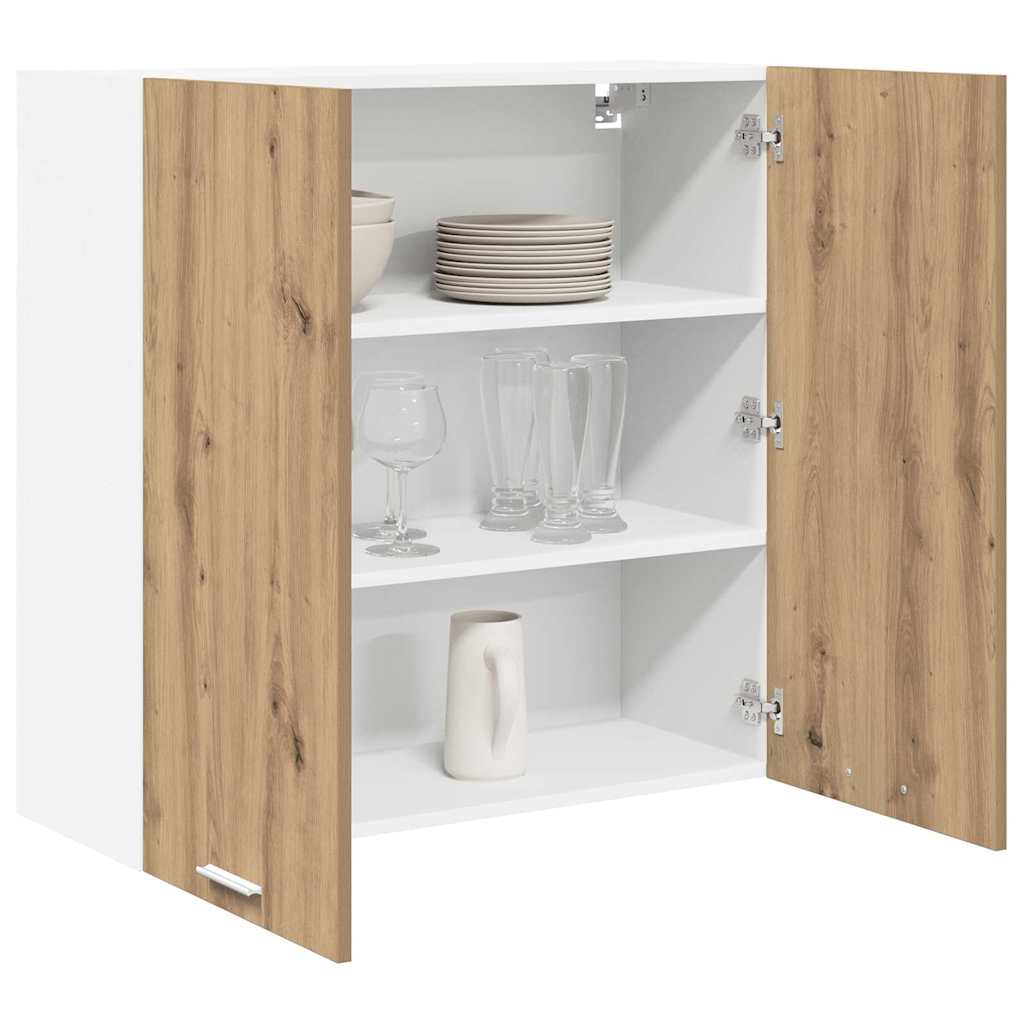 Závěsná Skříňka Artisanový Dub 80 X 31 X 80 Cm Kompozitní Dřevo