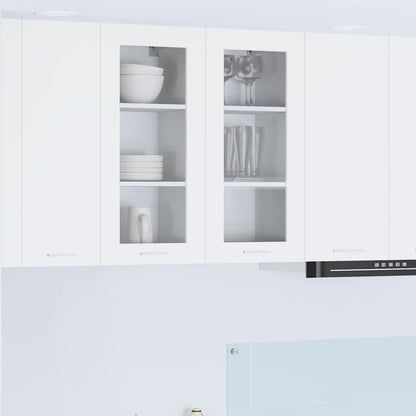Závěsná Skříňka 2 Pcs Bílá Kompozitní Dřevo