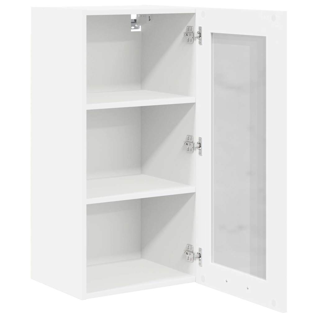 Závěsná Skříňka 2 Pcs Bílá Kompozitní Dřevo