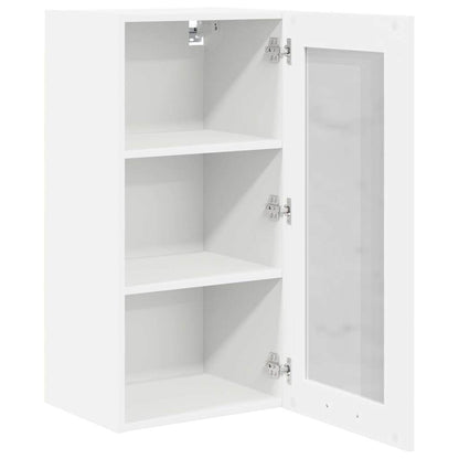 Závěsná Skříňka 2 Pcs Bílá Kompozitní Dřevo
