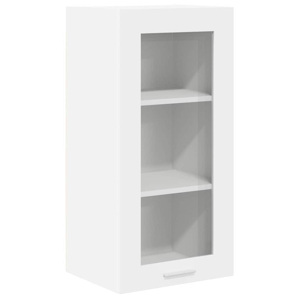 Závěsná Skříňka 2 Pcs Bílá Kompozitní Dřevo