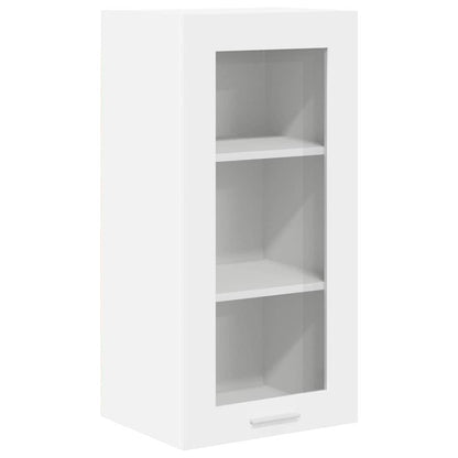 Závěsná Skříňka 2 Pcs Bílá Kompozitní Dřevo