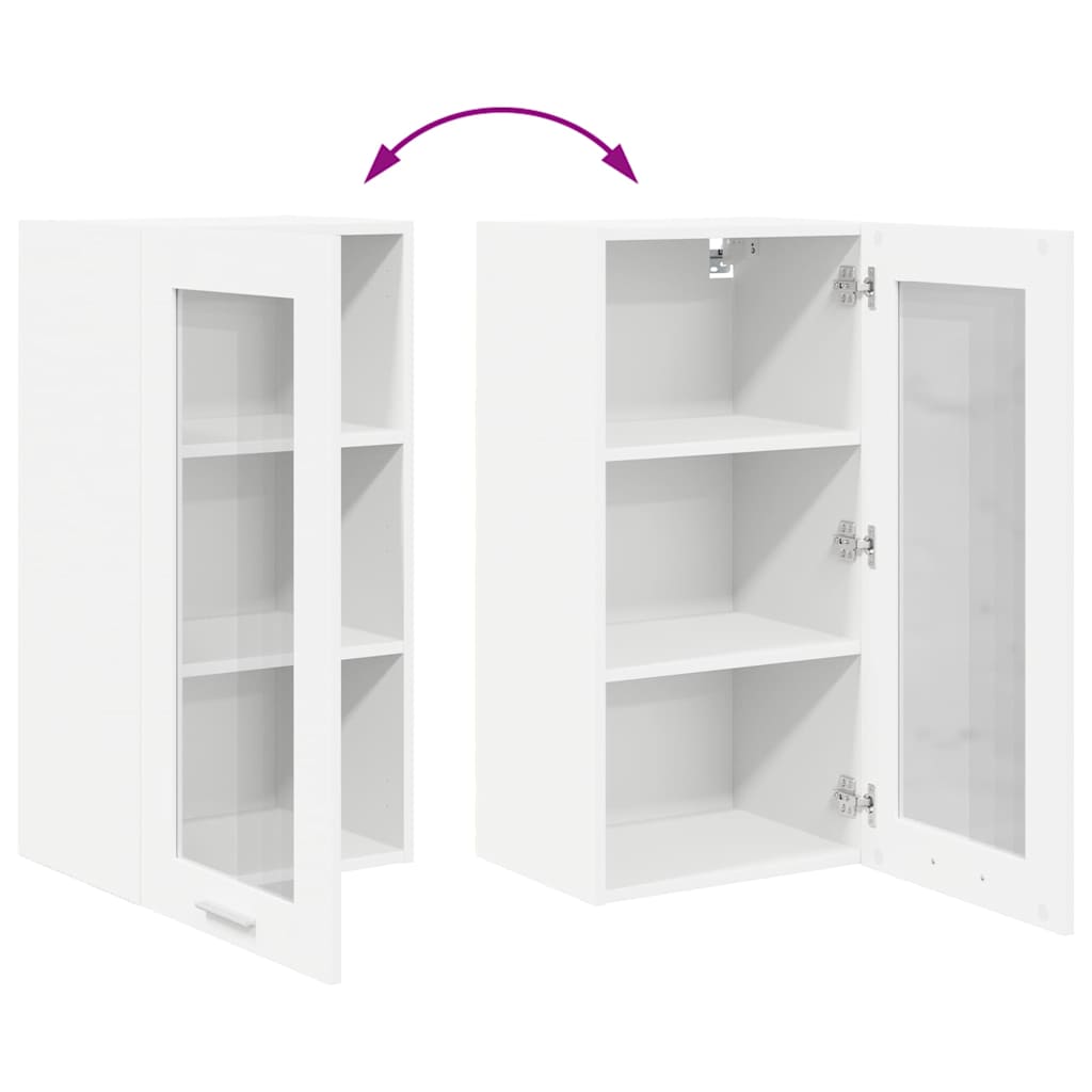 Závěsná Skříňka 2 Pcs Bílá Kompozitní Dřevo