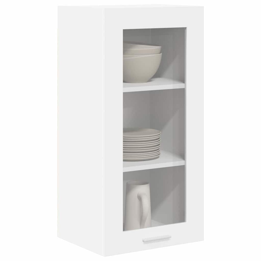 Závěsná Skříňka 2 Pcs Bílá Kompozitní Dřevo