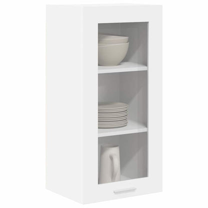 Závěsná Skříňka 2 Pcs Bílá Kompozitní Dřevo