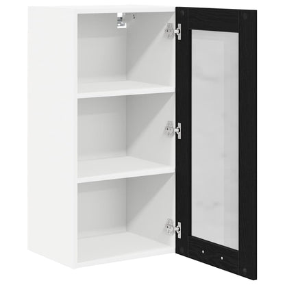 Závěsná Skříňka 2 Pcs Černý Dub Kompozitní Dřevo