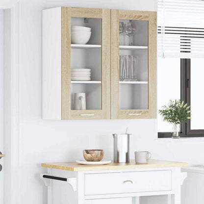 Závěsná Skříňka 2 Pcs Sonoma Dub Kompozitní Dřevo