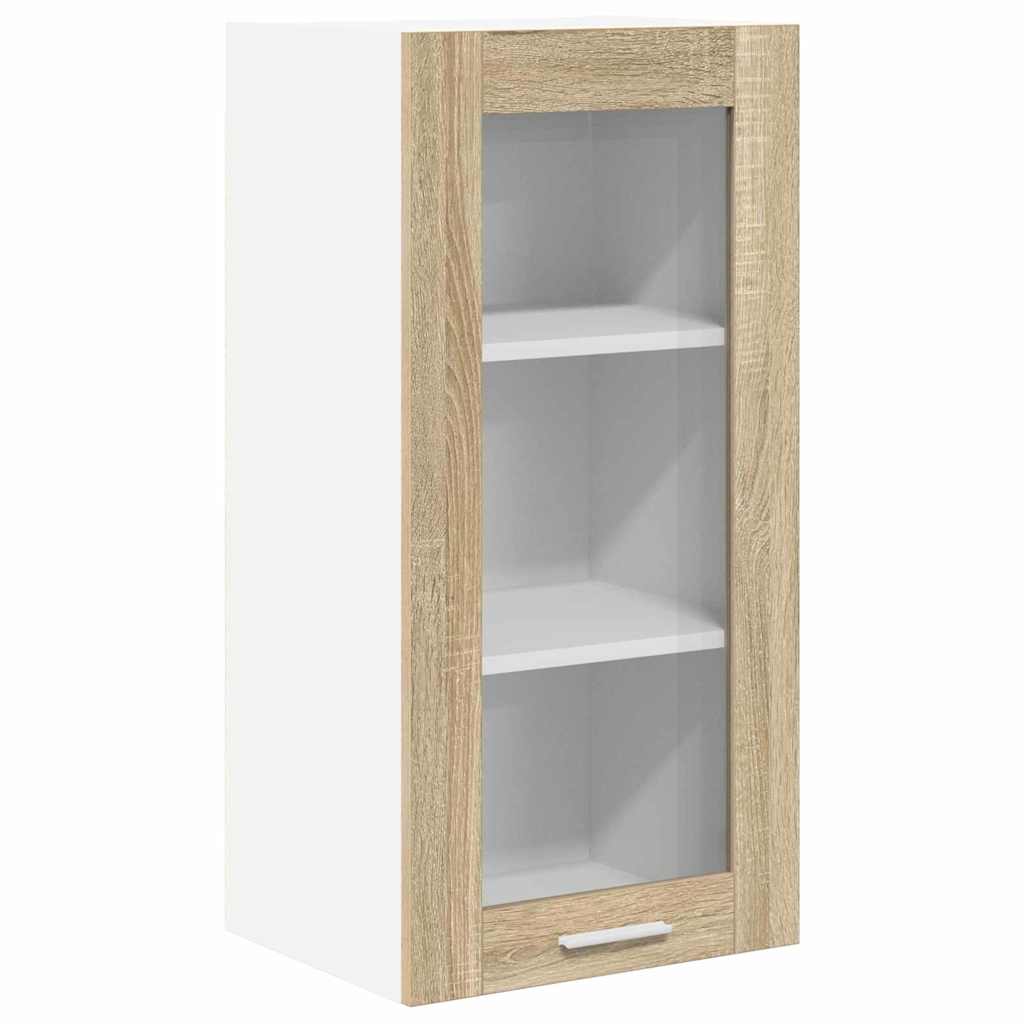 Závěsná Skříňka 2 Pcs Sonoma Dub Kompozitní Dřevo
