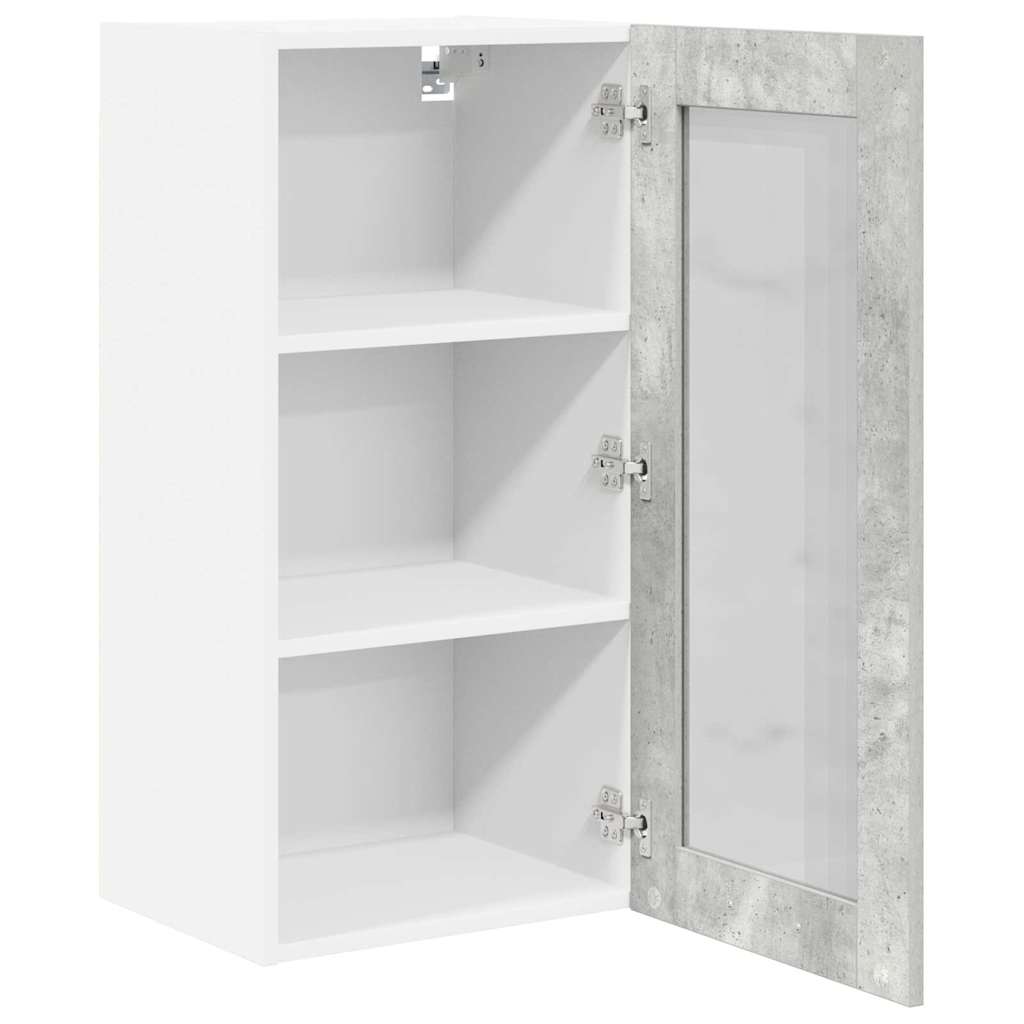 Závěsná Skříňka 2 Pcs Betonově Šedá Kompozitní Dřevo