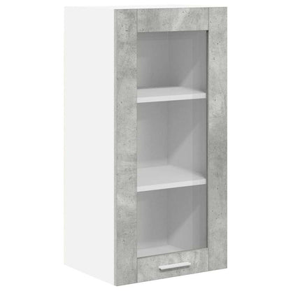Závěsná Skříňka 2 Pcs Betonově Šedá Kompozitní Dřevo
