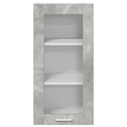 Závěsná Skříňka 2 Pcs Betonově Šedá Kompozitní Dřevo