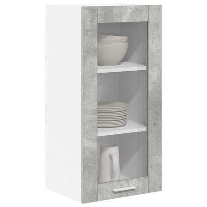 Závěsná Skříňka 2 Pcs Betonově Šedá Kompozitní Dřevo