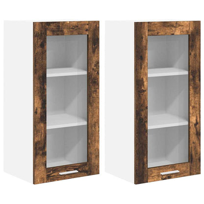 Závěsná Skříňka 2 Pcs Kouřový Dub Kompozitní Dřevo