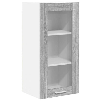 Závěsná Skříňka 2 Pcs Šedá Sonoma Kompozitní Dřevo