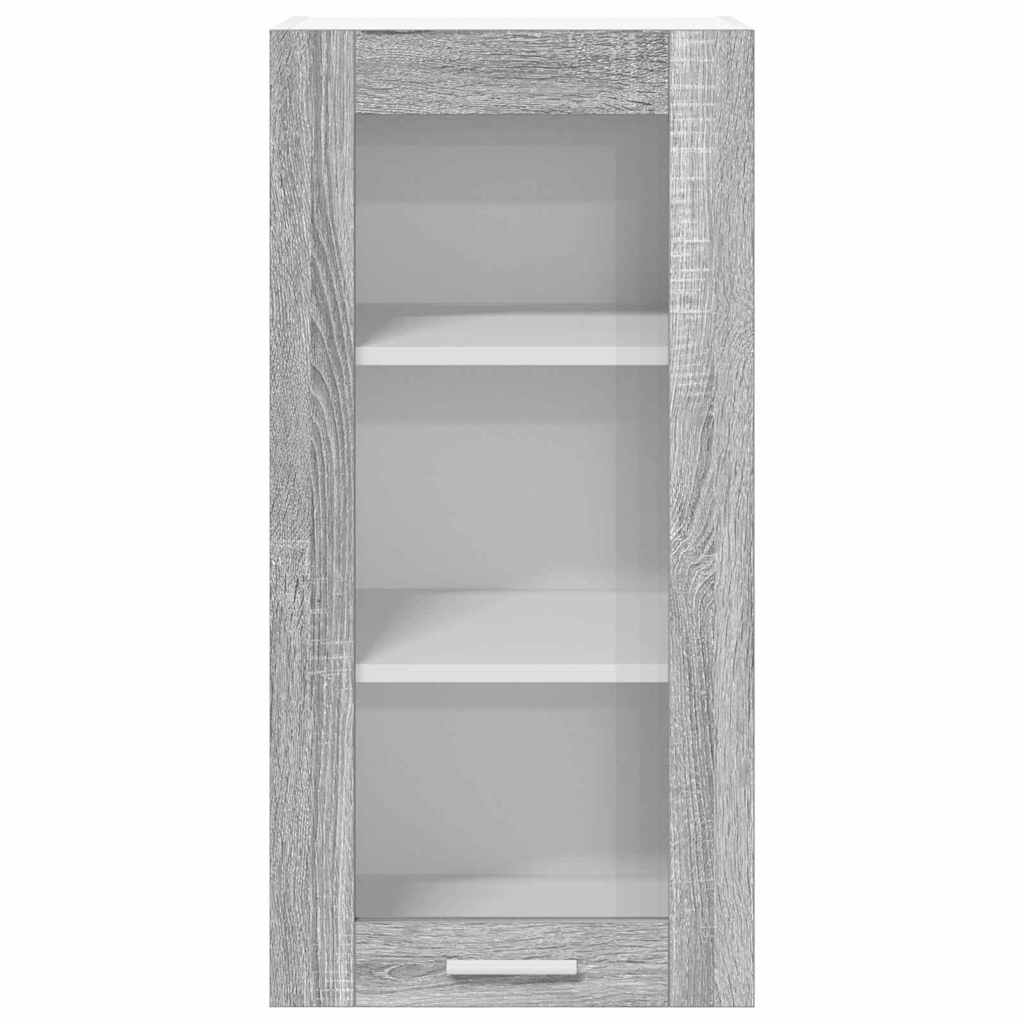 Závěsná Skříňka 2 Pcs Šedá Sonoma Kompozitní Dřevo