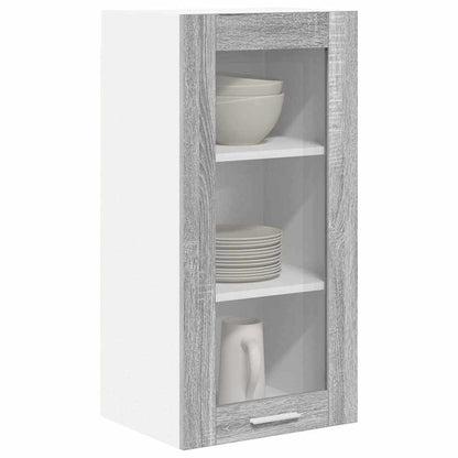 Závěsná Skříňka 2 Pcs Šedá Sonoma Kompozitní Dřevo