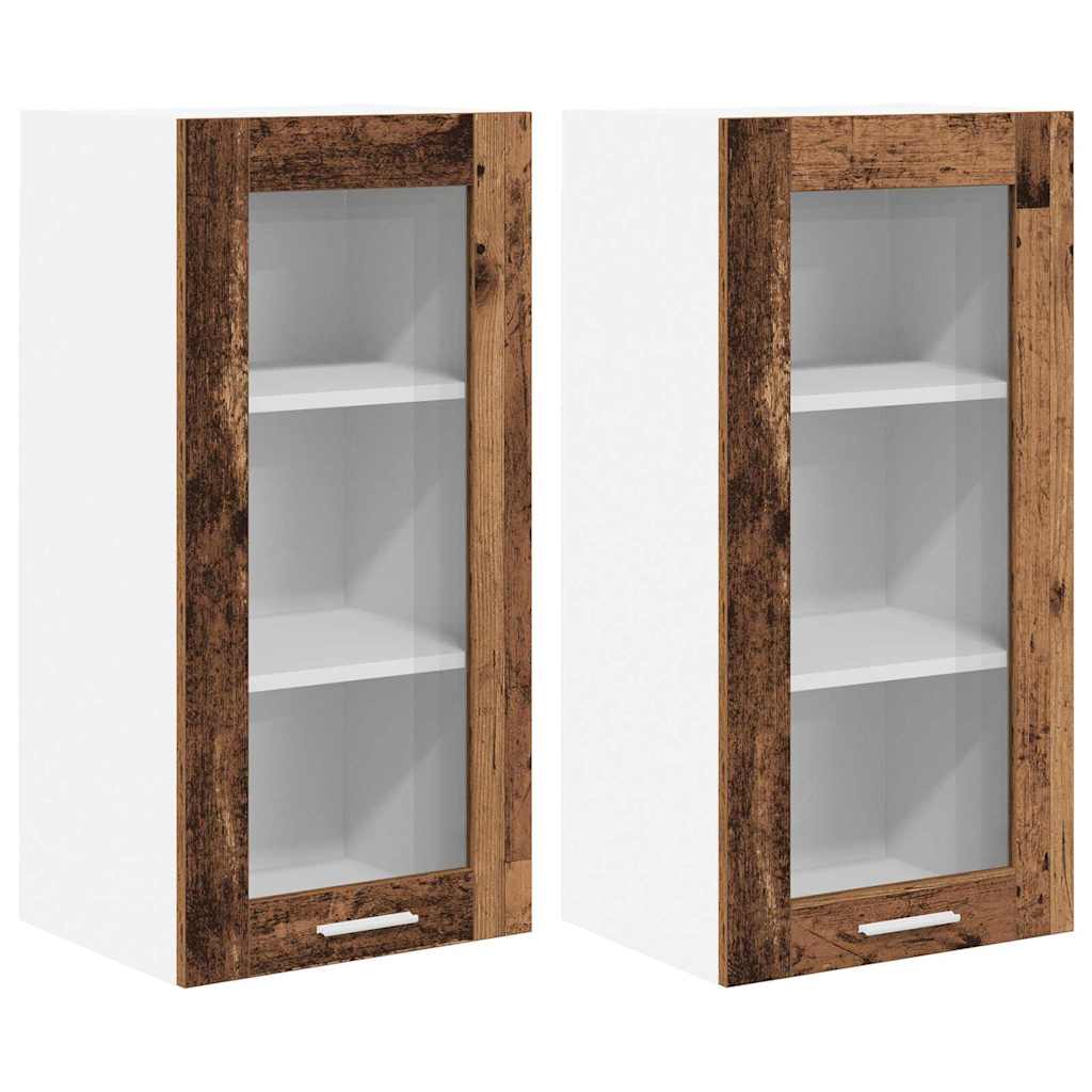 Závěsná Skříňka 2 Pcs Staré Dřevo Kompozitní Dřevo