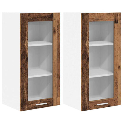 Závěsná Skříňka 2 Pcs Staré Dřevo Kompozitní Dřevo