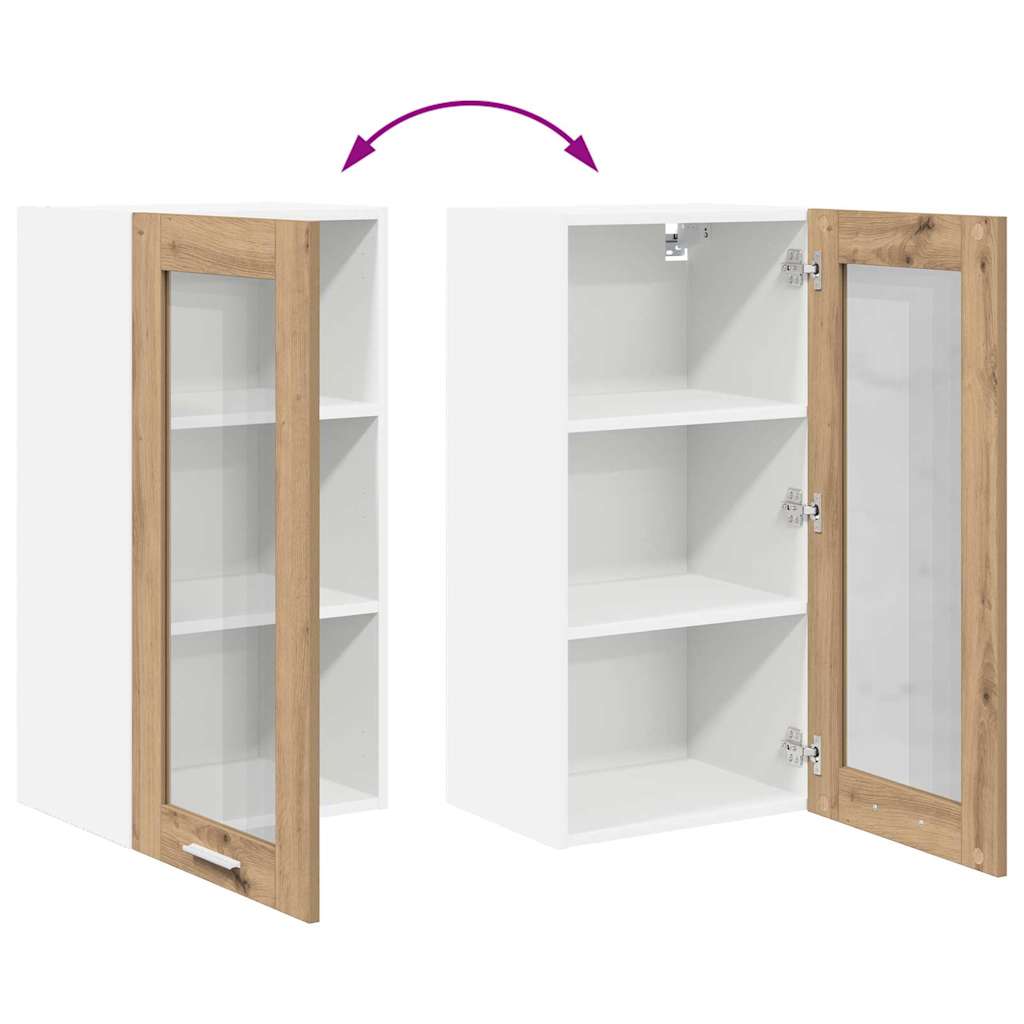 Závěsná Skříňka 2 Pcs Artisanový Dub Kompozitní Dřevo