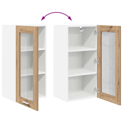 Závěsná Skříňka 2 Pcs Artisanový Dub Kompozitní Dřevo