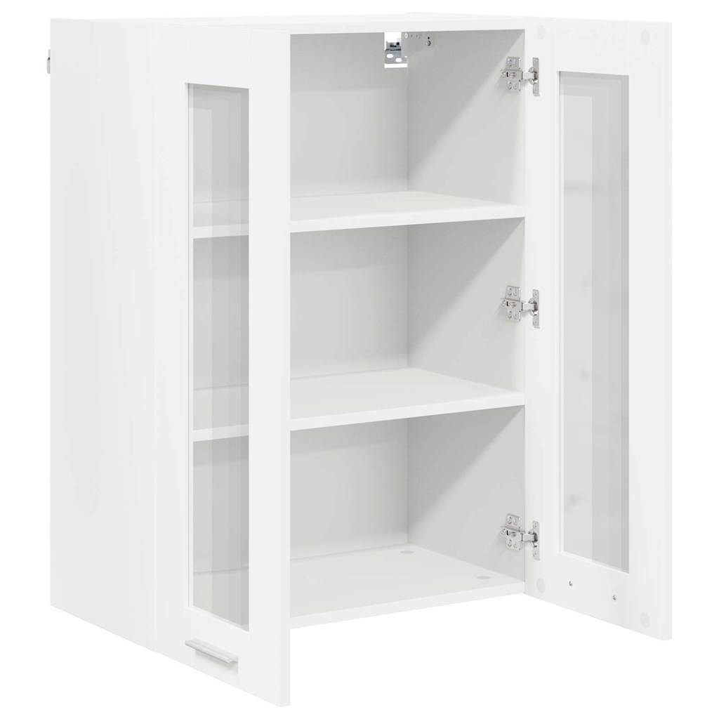 Závěsná Skříňka Bílá 60 X 31 X 80 Cm Kompozitní Dřevo