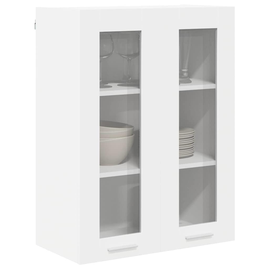 Závěsná Skříňka Bílá 60 X 31 X 80 Cm Kompozitní Dřevo